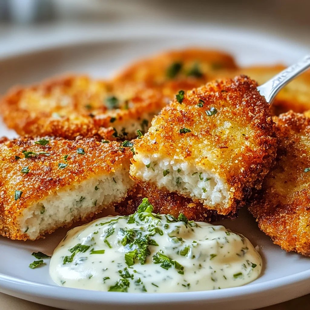 Airfryer Kohlrabi Schnitzel Kräuter