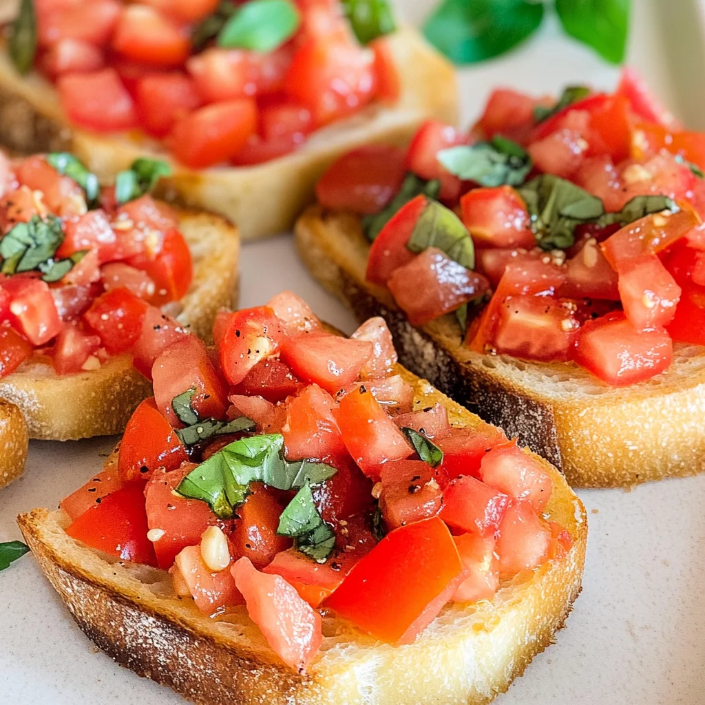 Bruschetta mit Tomaten - klassisch italienisch