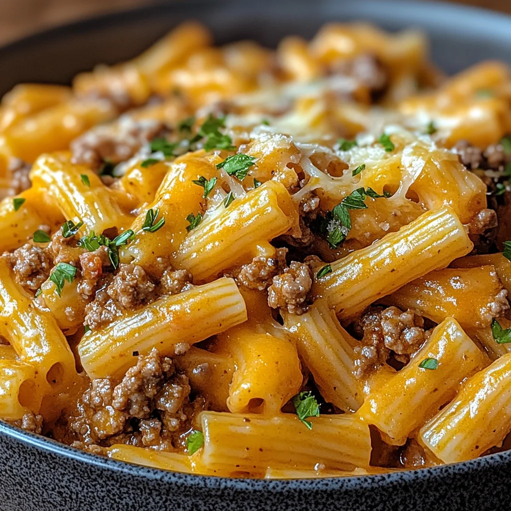 Cheeseburger-Pasta