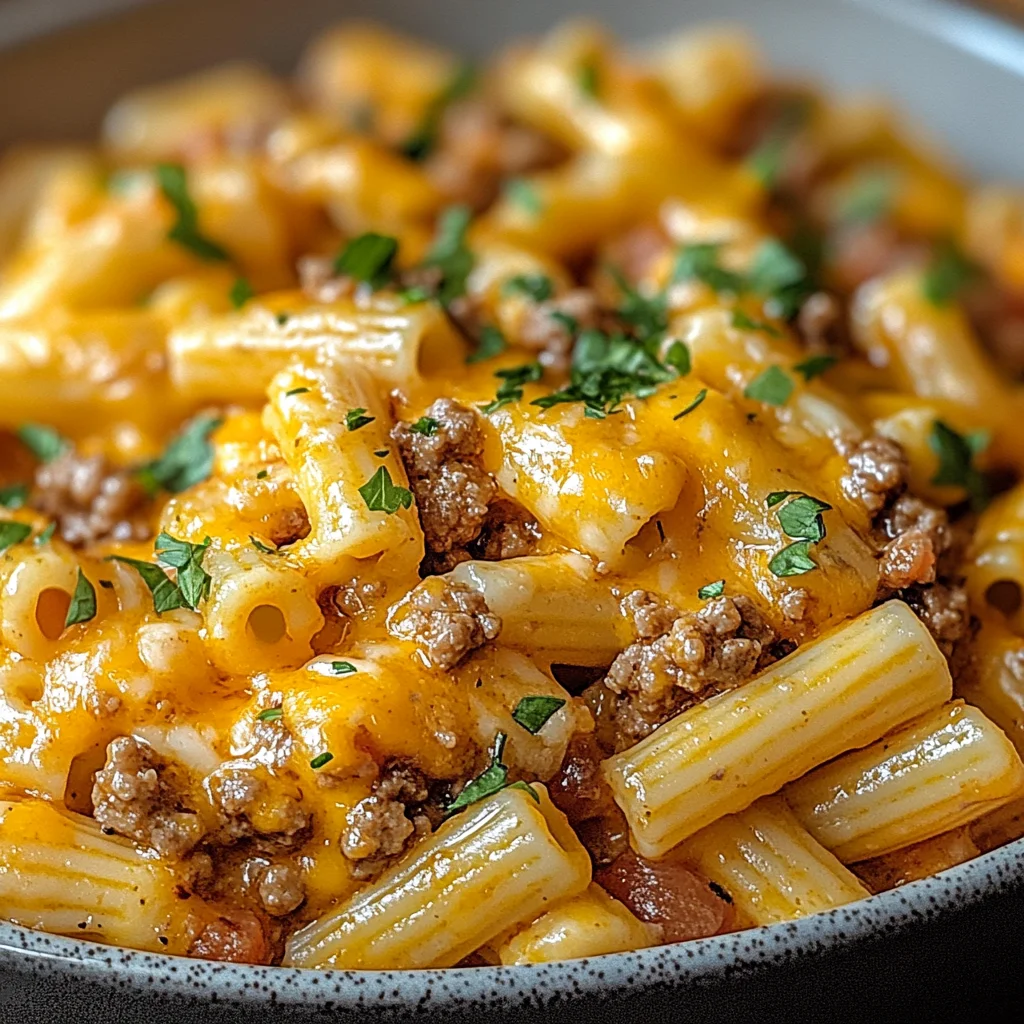 Cheeseburger-Pasta