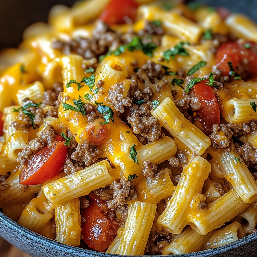 Cheeseburger-Pasta