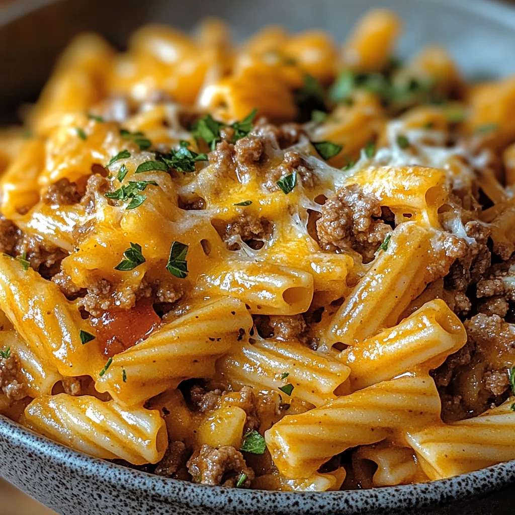 Cheeseburger-Pasta
