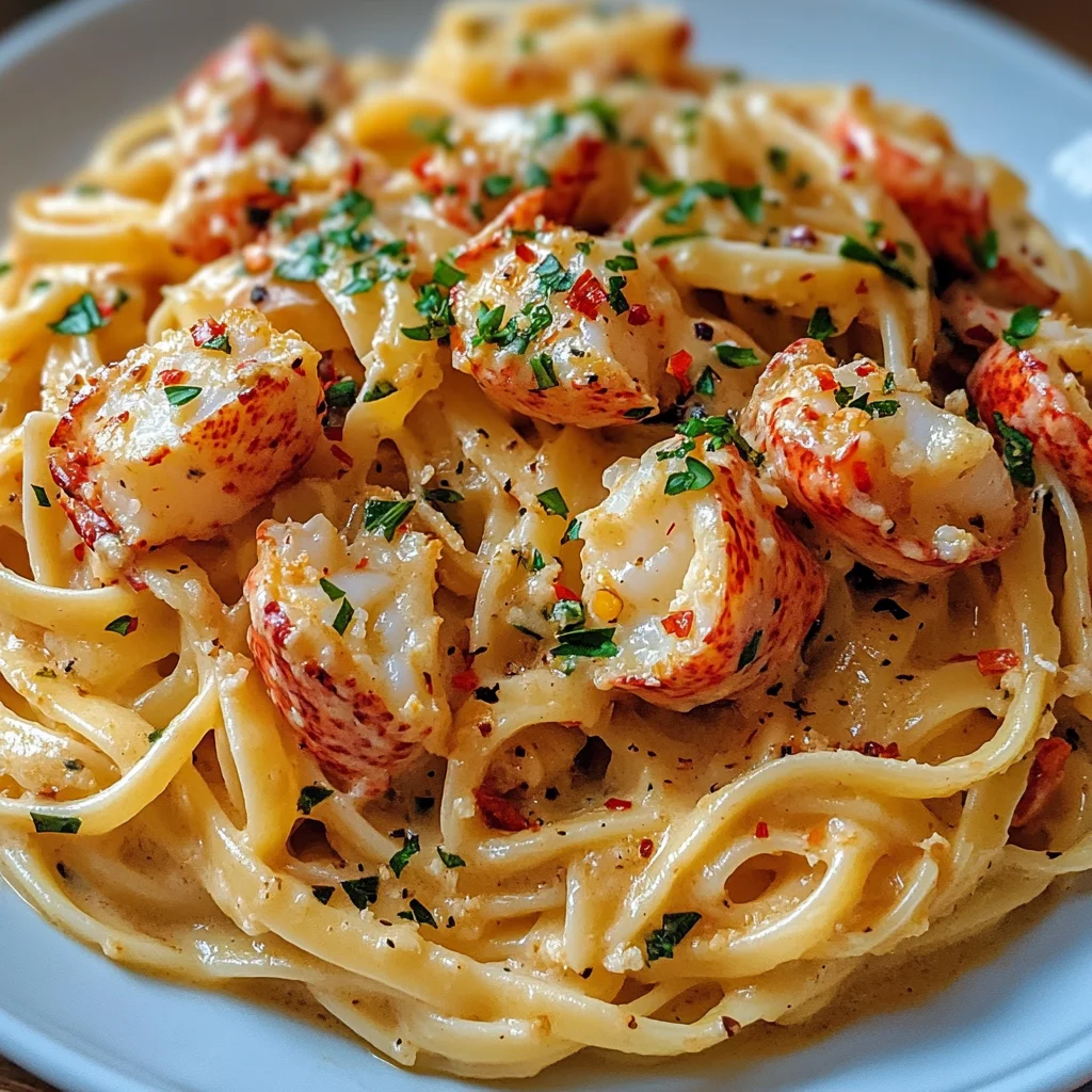 Cremige Hummer-Pasta