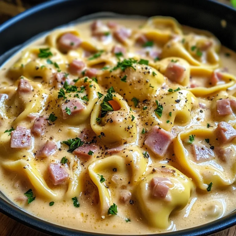 Cremige Tortellini mit Schinken-Käse-Soße – Schnell & Lecker