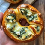 Feta Spinat Brezel Rezept