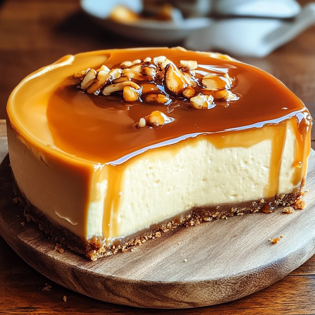 Gesalzener Karamell-Käsekuchen