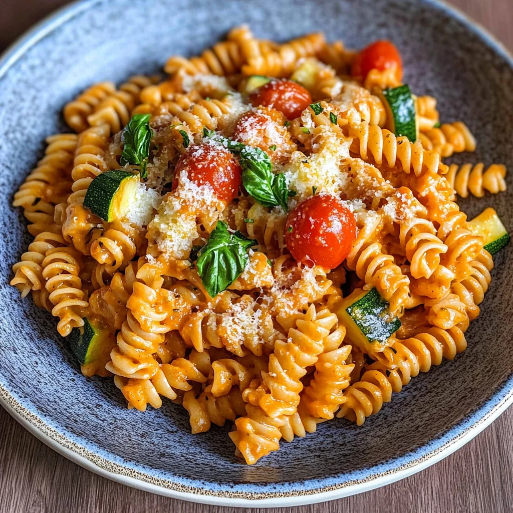 Gesunde Nudeln mit Gemüse-Soße