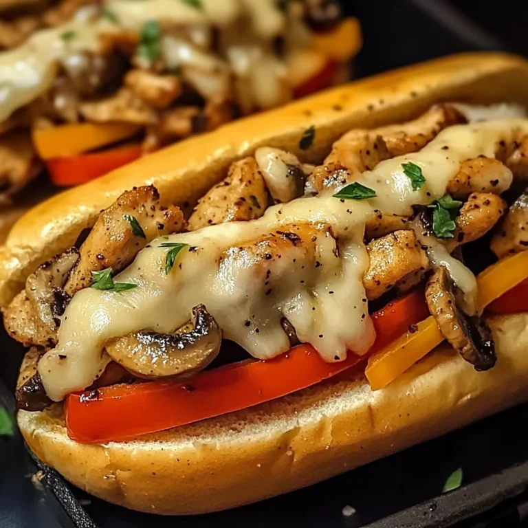 Hähnchen-Cheesesteak-Sandwich: Saftig, würzig, unwiderstehlich