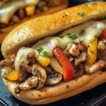 Hähnchen-Cheesesteak-Sandwich: Saftig, würzig, unwiderstehlich