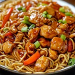 Hähnchen-Teriyaki-Nudeln