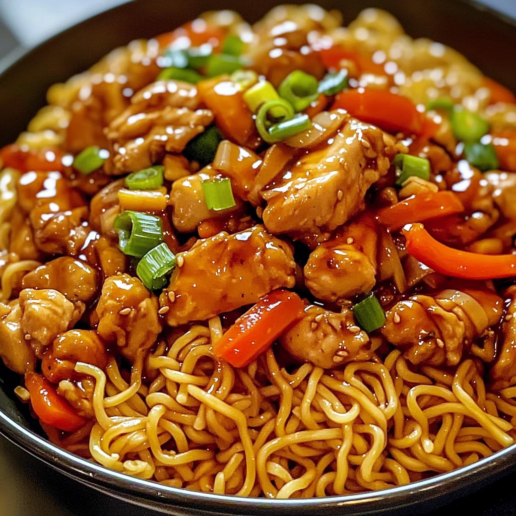 Hähnchen-Teriyaki-Nudeln