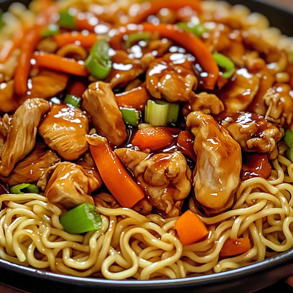 Hähnchen-Teriyaki-Nudeln