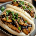Klebrige Pilz-Bao-Brötchen