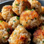 Knusprige Reisfleischbällchen aus der Heißluftfritteuse zubereiten.