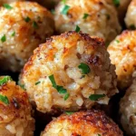 Knusprige Reisfleischbällchen aus der Heißluftfritteuse zubereiten.