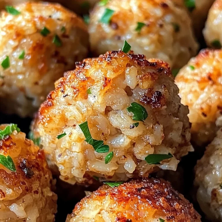 Knusprige Reisfleischbällchen aus der Heißluftfritteuse zubereiten.