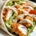 Knuspriger Chicken Ranch Snack Wrap