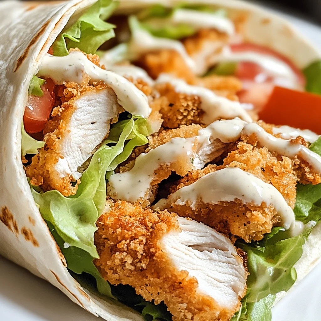 Knuspriger Chicken Ranch Snack Wrap