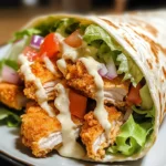 Knuspriger Chicken Ranch Snack Wrap