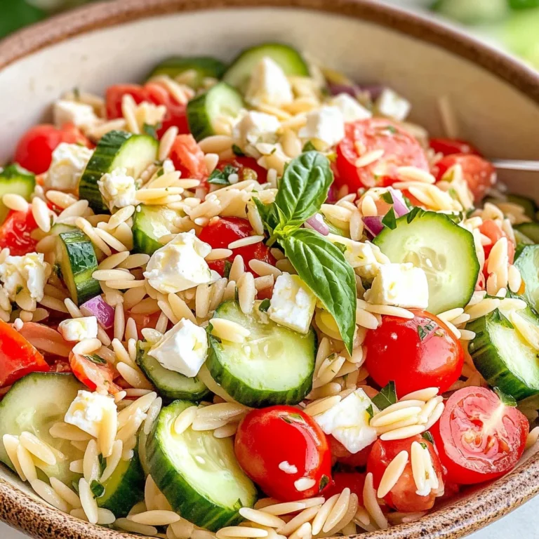 Kritharaki-Salat mit Feta - schnell & einfach