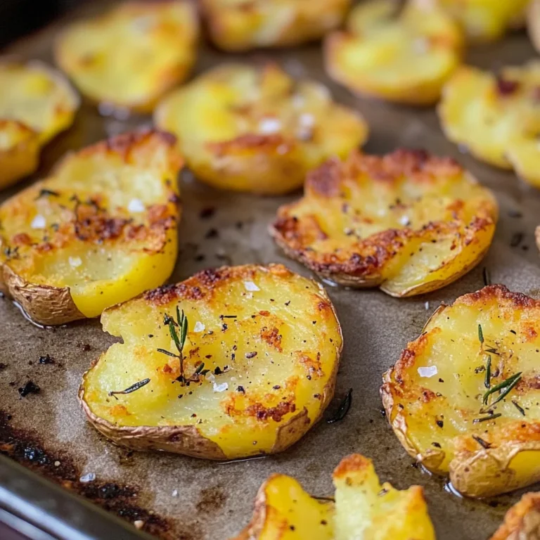 Smashed Potatoes - knusprige Quetschkartoffeln im Ofen