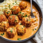 Tofubällchen in veganer Paprika-Rahmsauce