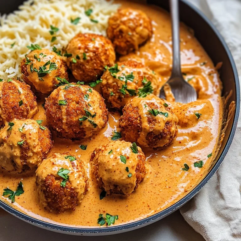 Tofubällchen in veganer Paprika-Rahmsauce