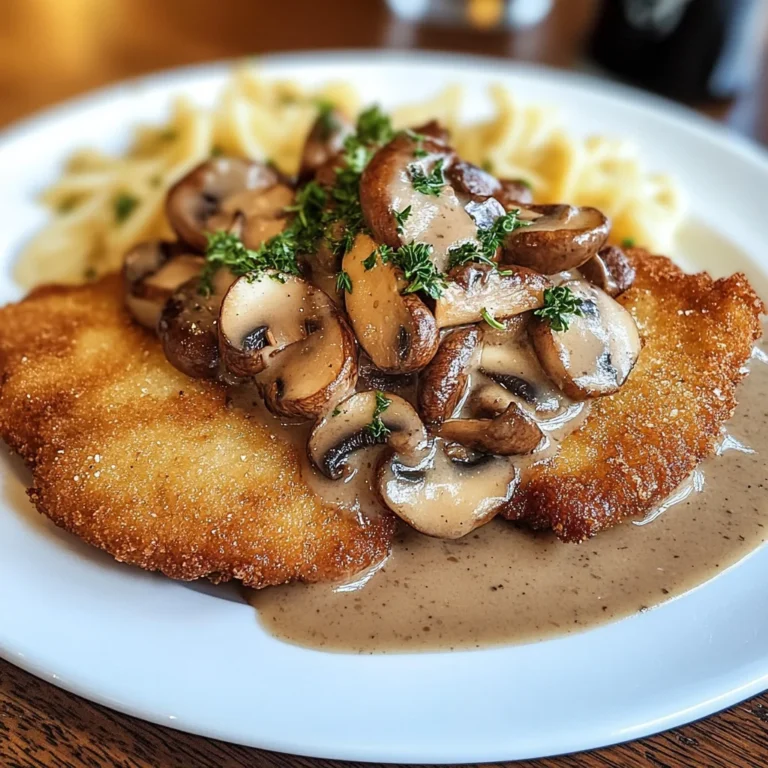 Traditionelles Deutsches Jägerschnitzel