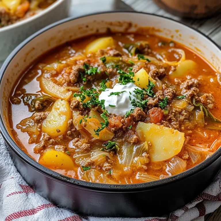 Wirsing-Eintopf mit Hackfleisch und Kartoffeln