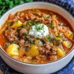 Wirsing-Eintopf mit Hackfleisch und Kartoffeln