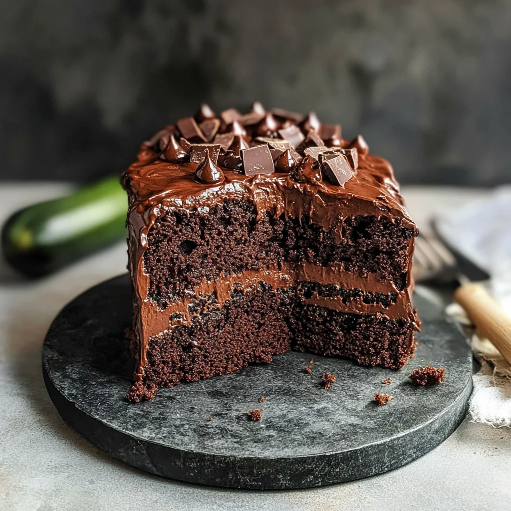 Zucchini-Schoko-Kuchen - vegan & saftig